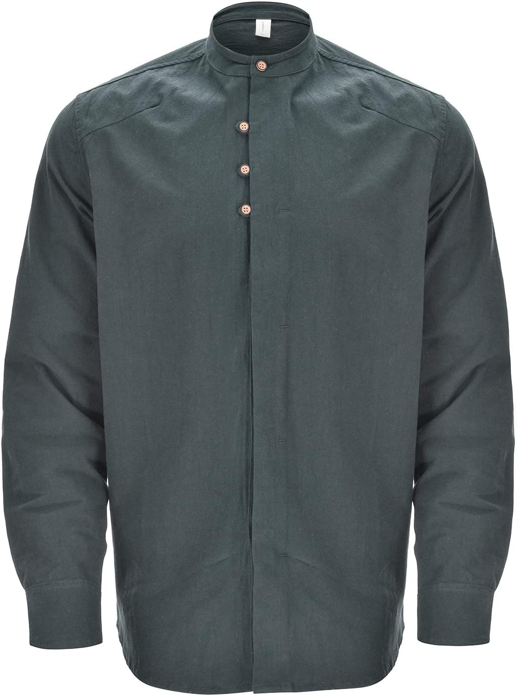 Herren Hemd Langarm Musselin - Business Hemd Mit Umlegekragen Modern Fit