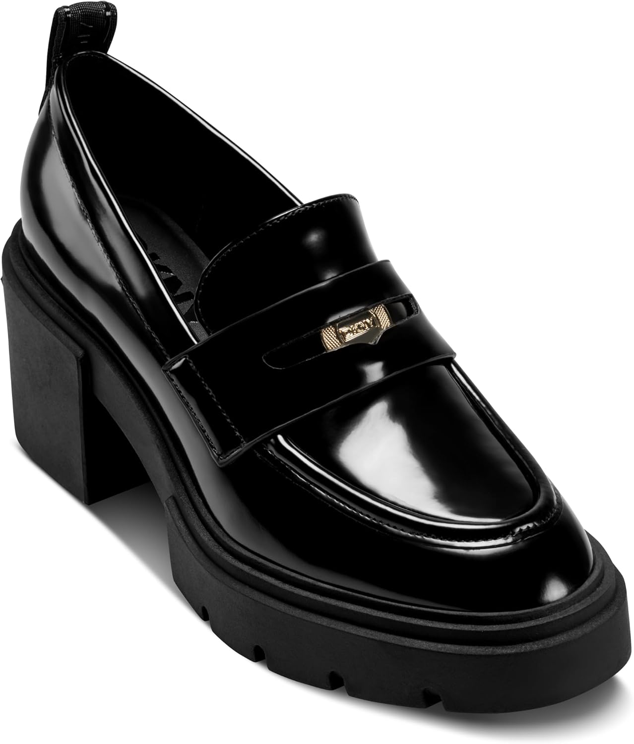 DKNY Women's Tovella Heeled Platform Loafer