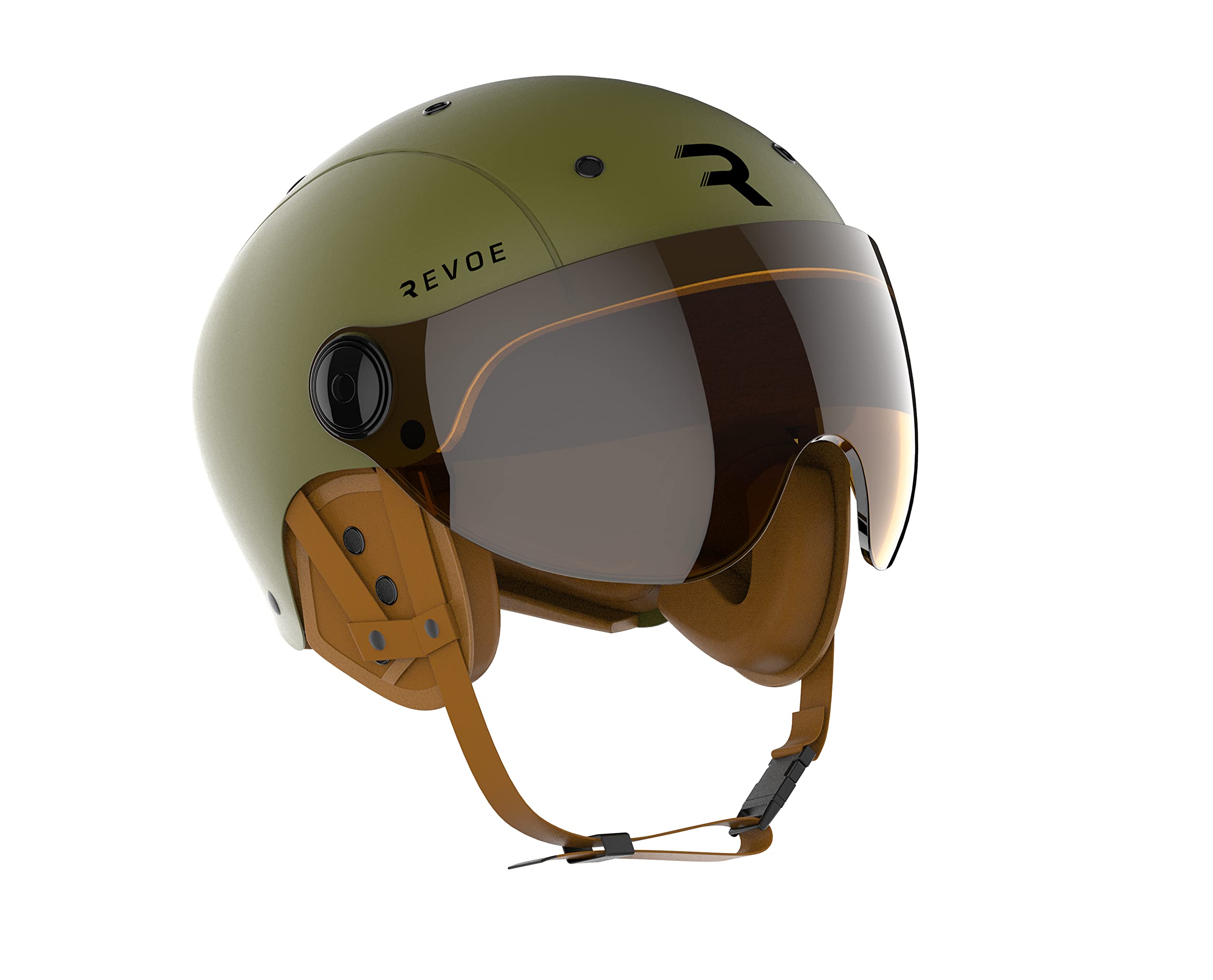 REVOE Casco Karm Casque vélo, Trottinette et Roller Adulte Unisexe, Mat Kaki, S
