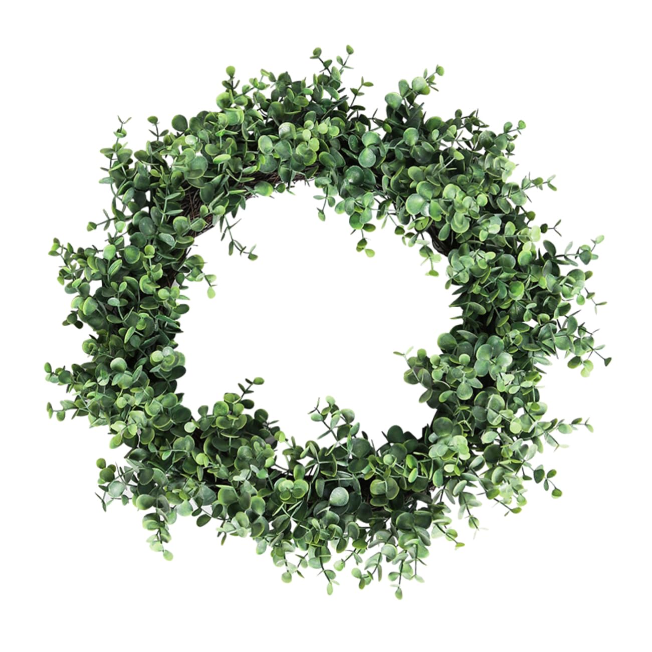1stück Eukalyptus-wandkranz Aus Kunstmaterial Für Hochzeiten Türdekoration Und Festliche Anlässe Grüner Pflanzenkranz Dekorative Haushaltsgirlande