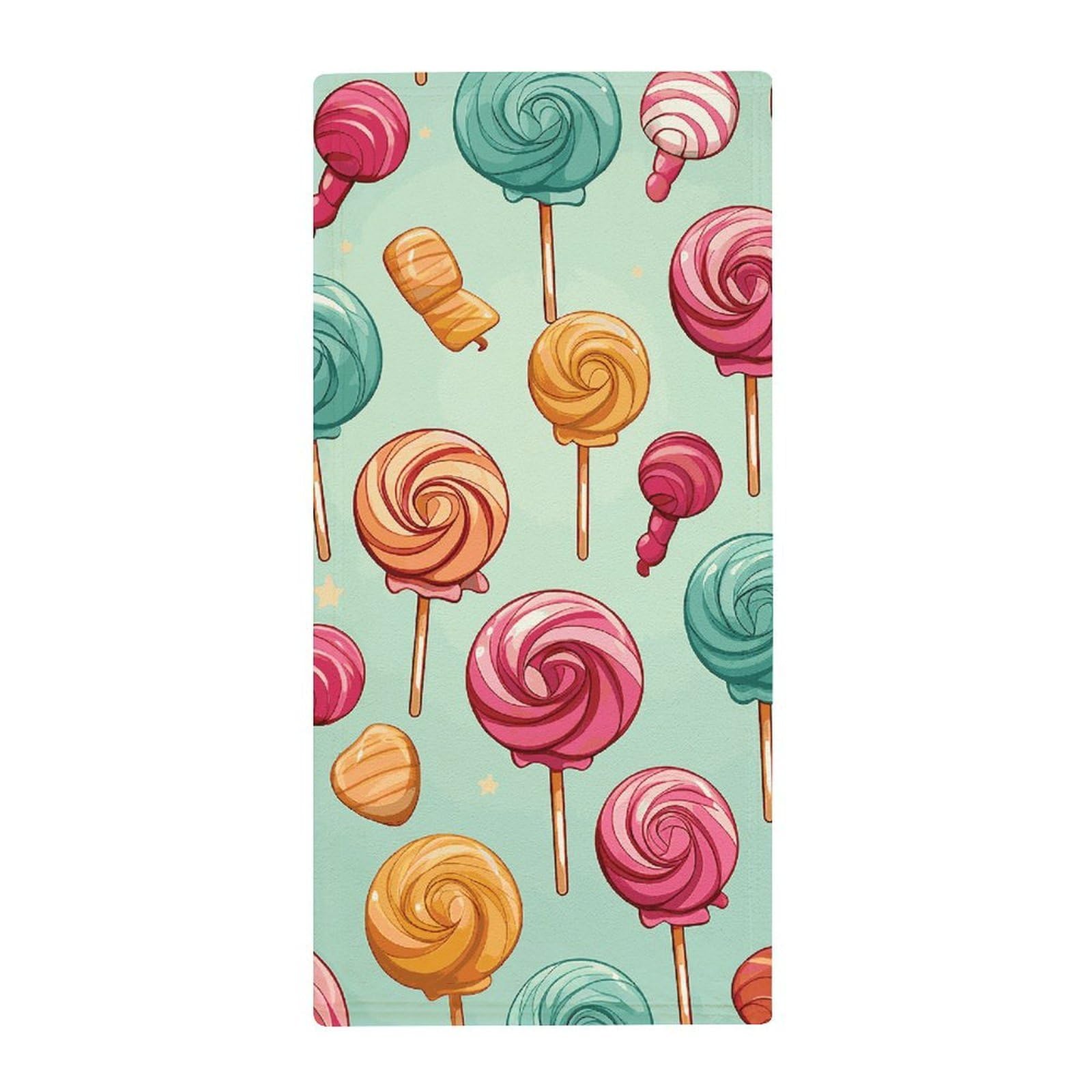 JTREHY Candy Towel Soft Lightweight Microfiber Towel Highly Absorbent Quick Drying Towels Male and Female Premium Quality Perfect for Daily Use