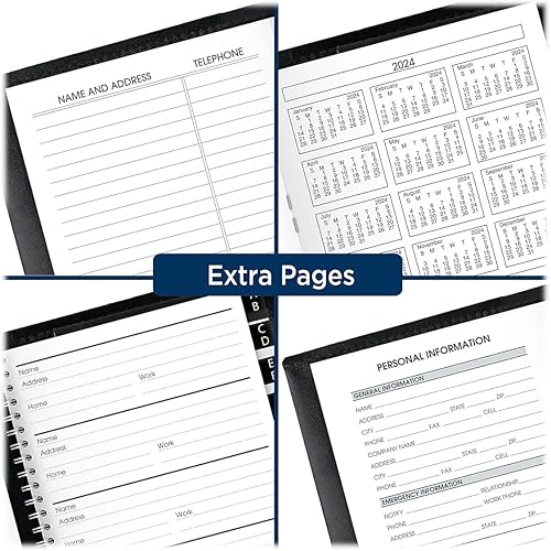 Miniatura 5 de AT-A-GLANCE - Agenda mensual de 13 meses 2024-2025, 3-12 x 6 pulgadas, negro, de enero de 2024 a enero de 2025, 7006405