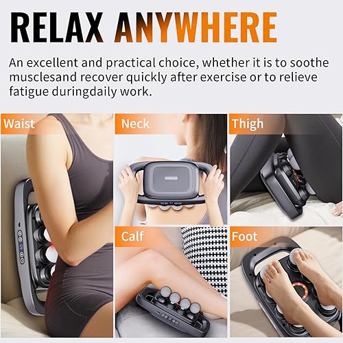 Miniatura 2 de 16-Head Massage Gun, Electric Deep Tissue Body Massager, Professional Muscle Massager Tool for Easing Shoulder, Back, Neck, Legs, 30 Adjustable