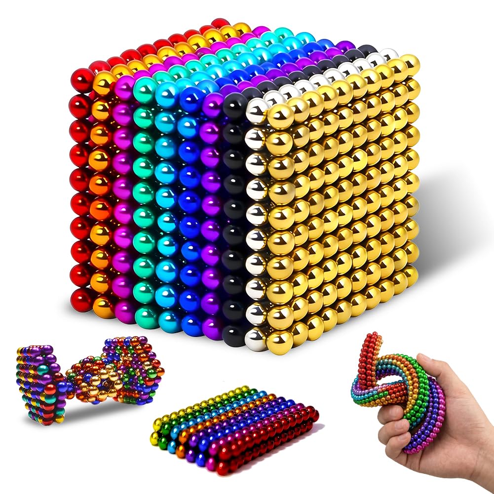 216Pcs 5MM Balls Assembly Construction Desk Toy for Stress Relief, Stacking Fidget Balls Accessory Toys, Relieve The Pressure On Desks For Adults And Teenagers