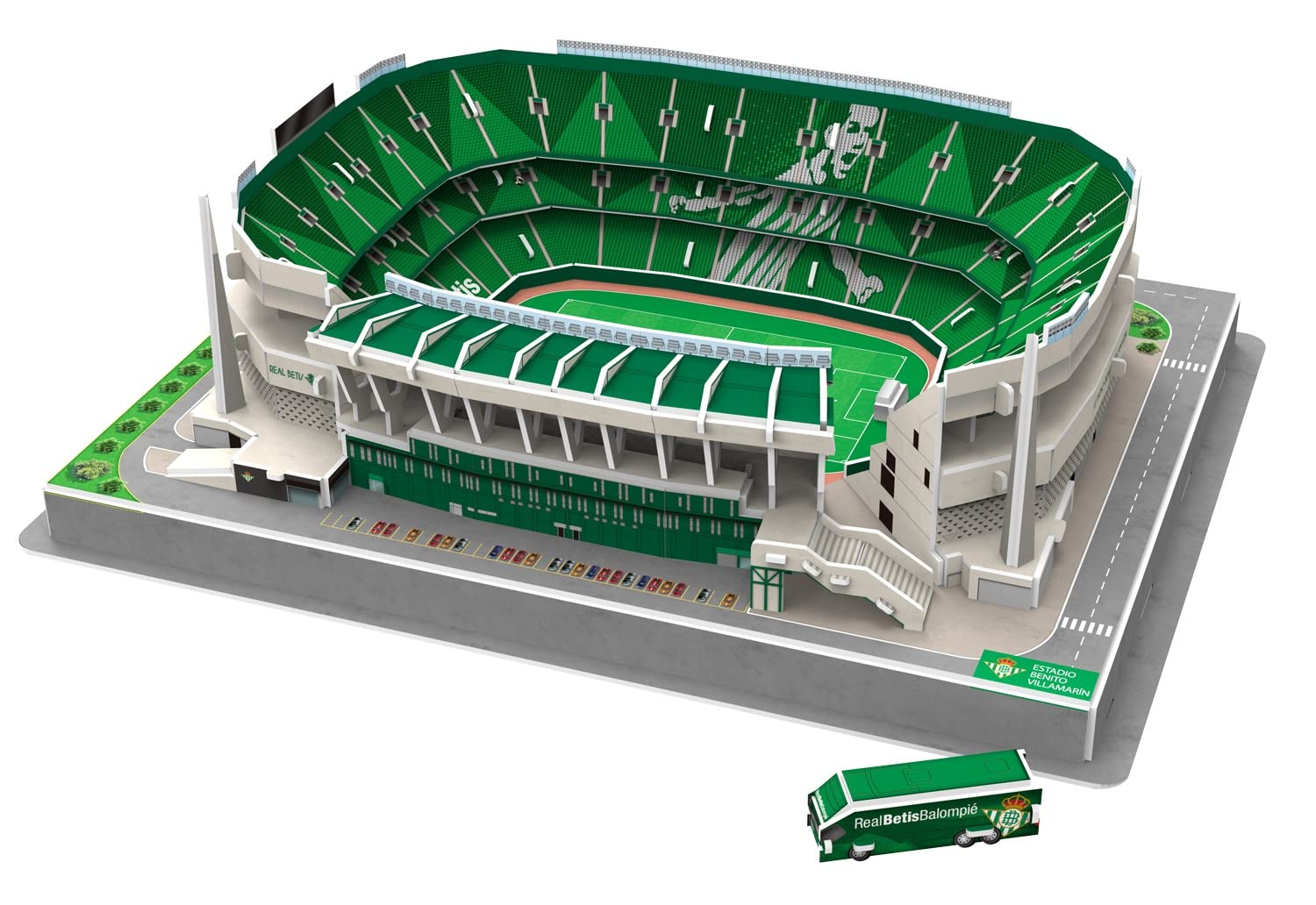 Bandai Eleven Force Puzzle 3D Estadio Coliseum Alfonso Pérez (Getafe CF) con Luz. Maqueta Coleccionable Detallada, Regalo óptimo para Fans del fútbol EF15303. — view 21
