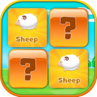 Animal card match game