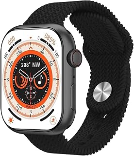 Hk9 Pro Max Smart Watch For Men And Women 49Mm High Refresh Amoled Screen Compass Nfc Fitness Serie 9 Smartwatch Ultra 9 Two Straps - Black