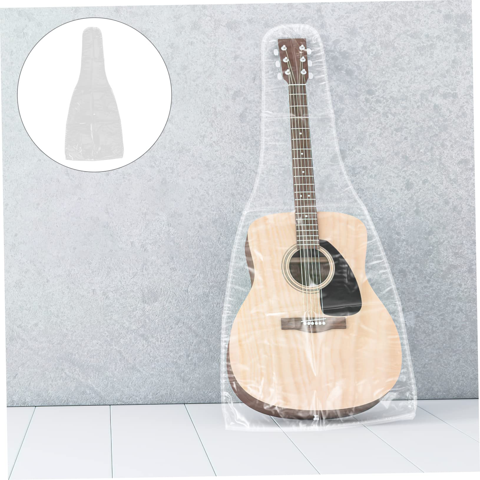 Generico Copertura Per Chitarra in Pvc Copertura Antipolvere Per Chitarra Basso Design Pieghevole Satinato Per Chitarre Acustiche Elettriche Facile Da Riporre