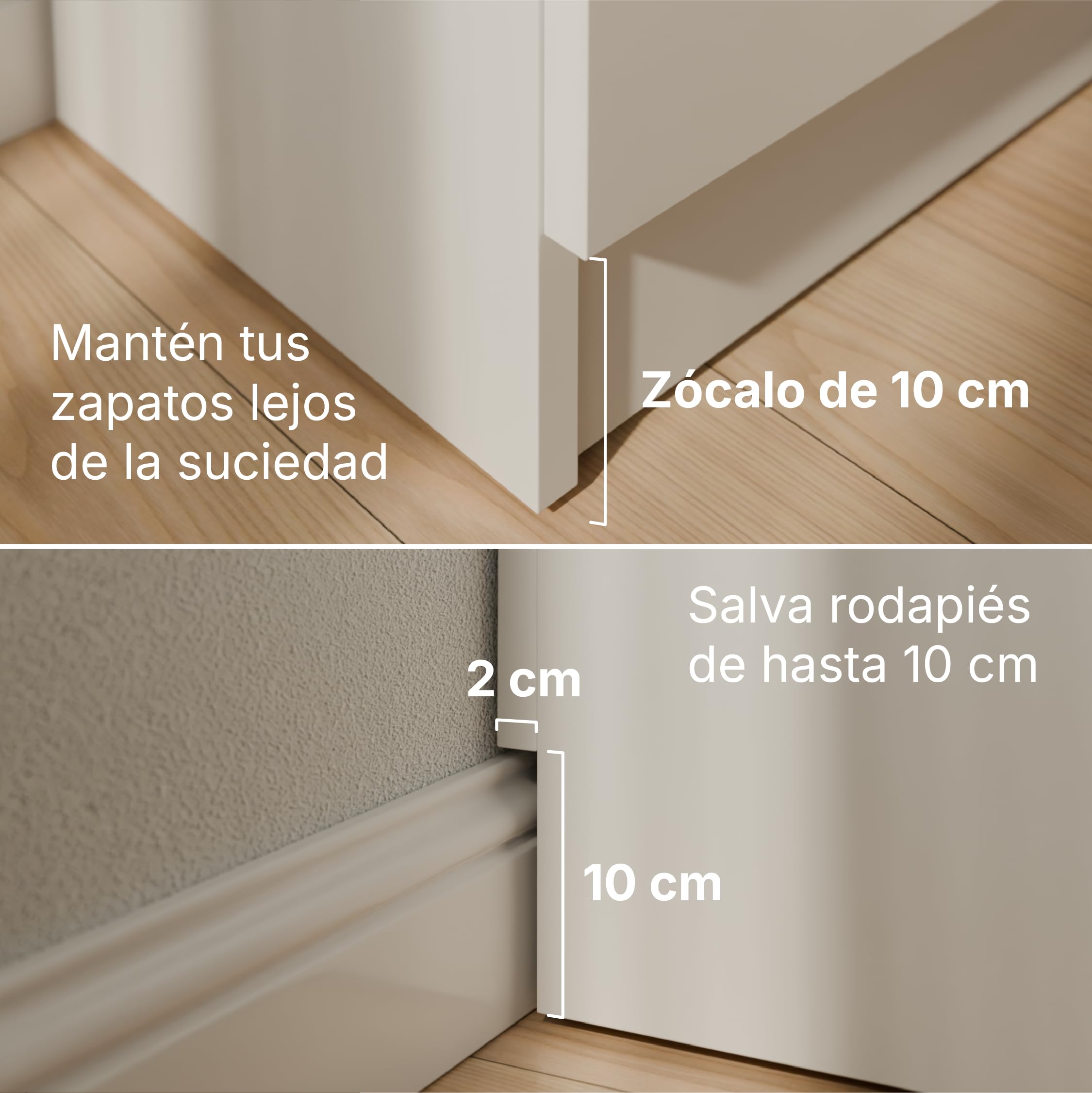 Zapatero Blanco Roble 100 x 72 x 34,1 cm, Armario Zapatero de Melamina 19 mm con 2 Puertas y Baldas Regulables para Entrada, Pasillo, Recibidor y Dormitorio