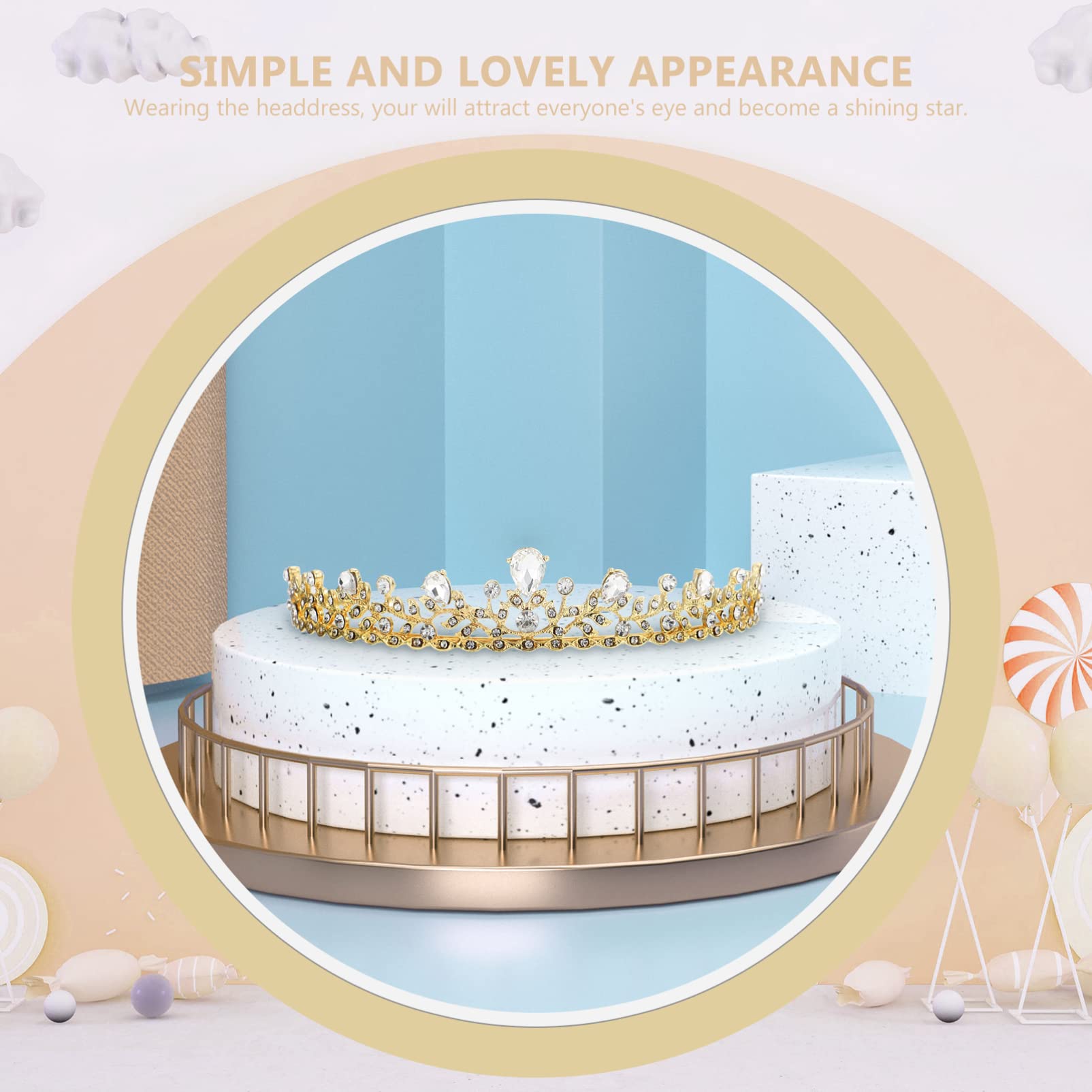 minkissy 2 diademas de aros, tiaras para novia, graduación, diadema de diamantes de imitación, tocado de fiesta para niñas para diamantes de imitación: princesa vintage plateada, reina de concurso