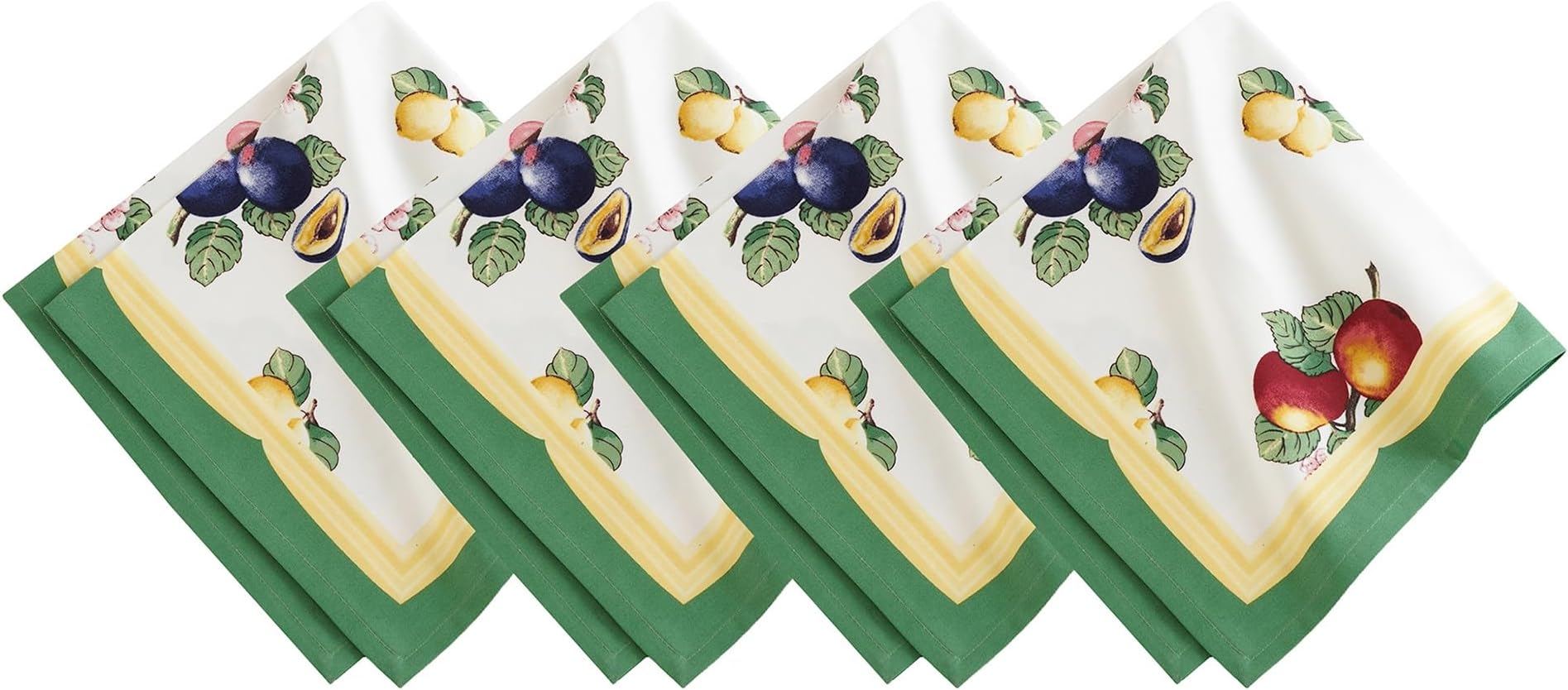 Villeroy & Boch French Garden Stain and Water Resistant Napkins, Set of 4