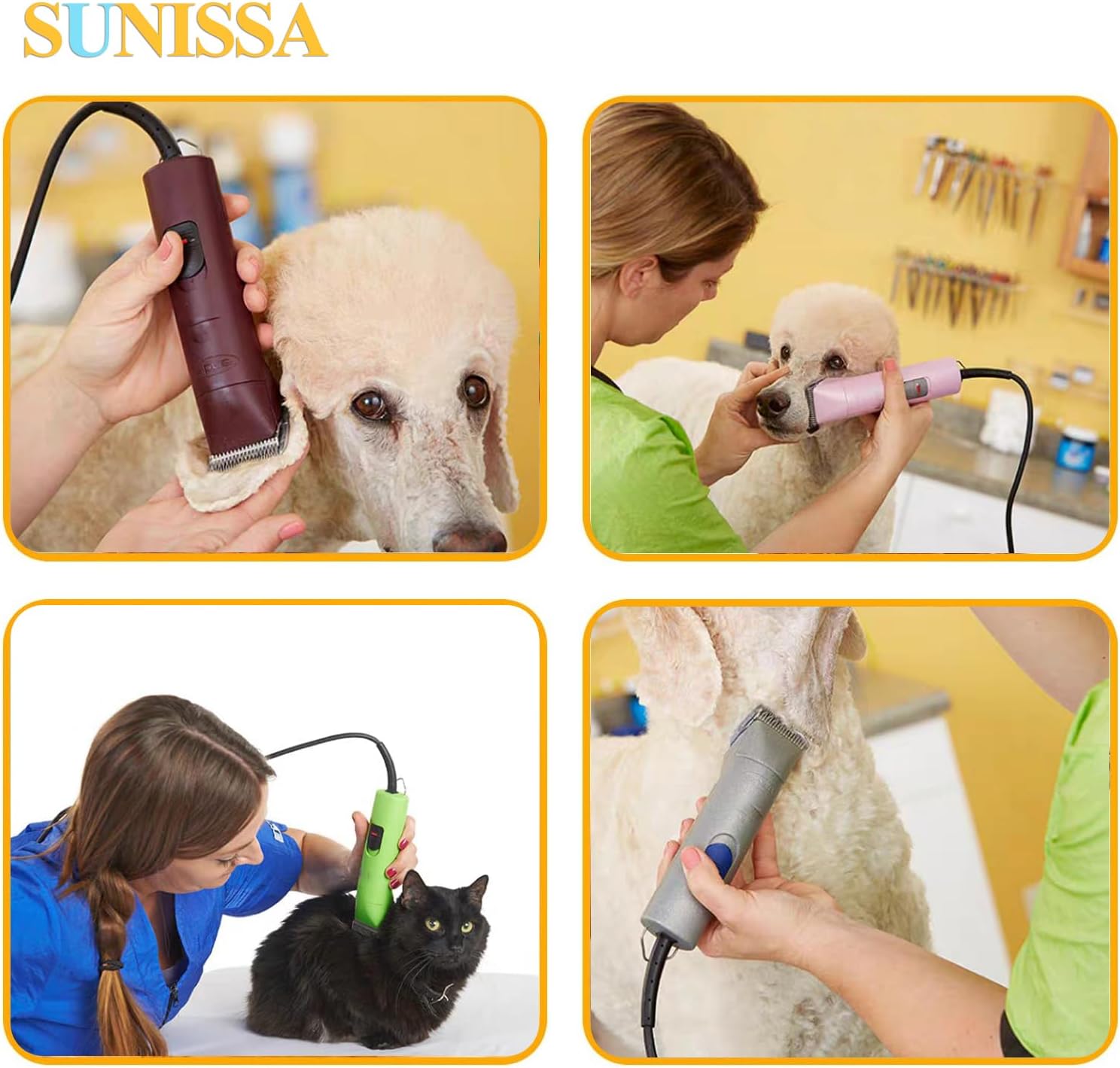 10# Clipper Blades Pet Grooming Clipper Replacement Blades Detachable Blade Compatible with andis/wahl/Oster Dog Clippers 3PCS