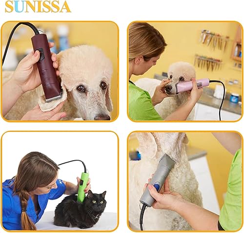 Miniatura 5 de 10# Cuchillas de repuesto para cortadora de mascotas  116 pulgadas de longitud de corte, compatibles con Andis, Oster A5, Wahl KM-10 Series