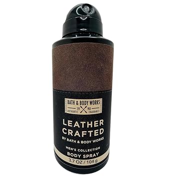 Bath & Body Works Mens Collection Leather Crafted Body Spray 3.7 Oz