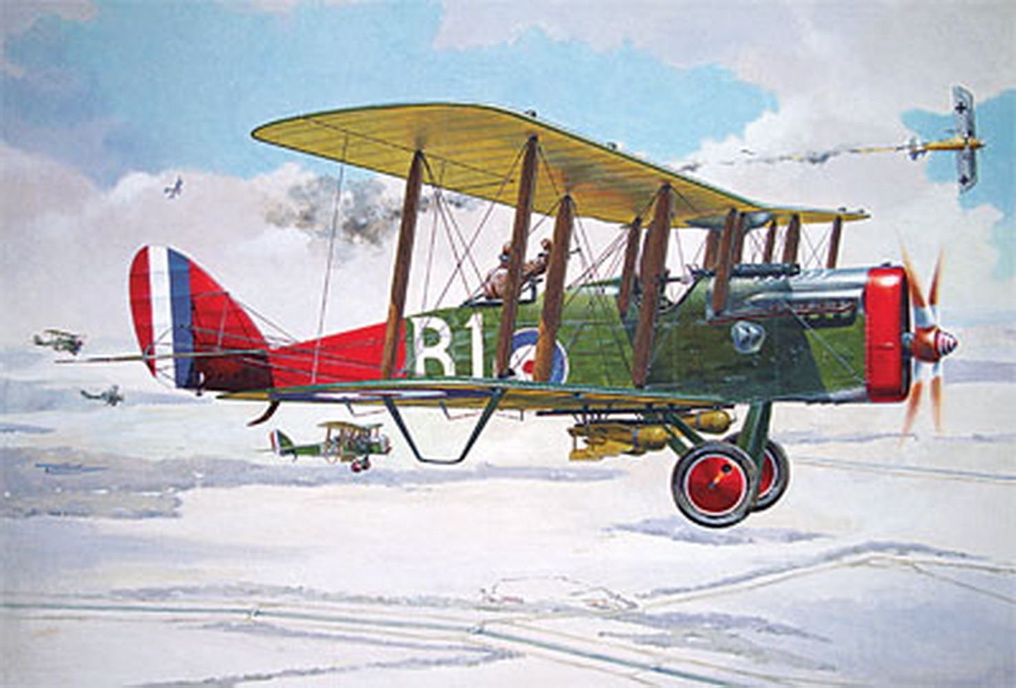 Amazon.com: RODEN DE Havilland D.H.4 Aircraft WWI 1/48 422