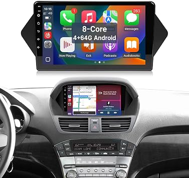 Android 13 Car Radio for Honda Acura MDX 2007-2013 4+64G Stereo | Leadfan with Wireless CarPlay Android Auto, 9 TouchScreen In-Dash GPS Navi Bluetooth WIFI SWC FM Backup Camera MIC