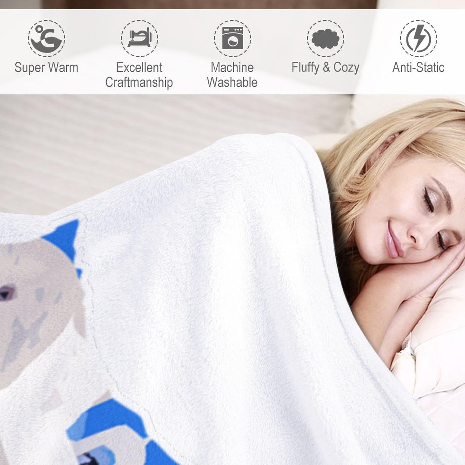 Manta de franela de forro polar de 70 x 80 pulgadas, manta de felpa suave y mullida, impresión artística de la nación, regalo de hito, decoración acogedora para niños, bebés, niñas y