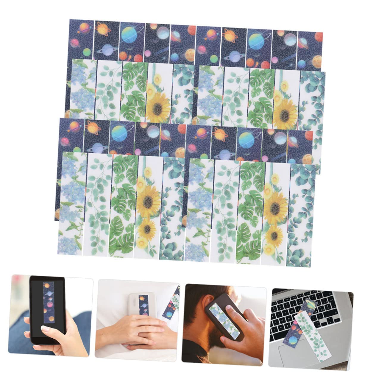 NUOBESTY 3 Juegos Pegatina De De Pegatinas Adhesivas Pegatinas Infantiles Stickers Infantiles Junta Agitarse Calcomanía Tranquila Tiras De Ansiedad De Uso Diario 50 Hojas * 3