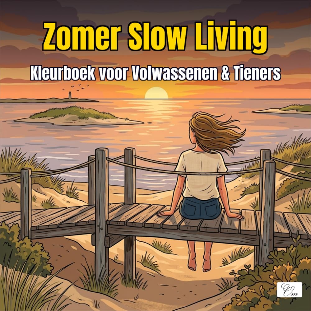 Summer Slow Living - Zomer Slow Living : Kleurboek voor Volwassenen, Tieners & Kinderen – 60 Zomerse Ontspannende Kleurplaten: 60 Dikke Lijnen ... Zee & Zwembad — Rustige Zomertaferelen