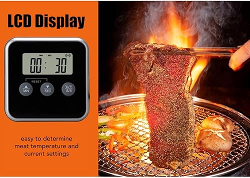 Miniatura 5 de Termómetro digital para parrilla, sonda larga, termómetro digital para carne Kichen Industrial