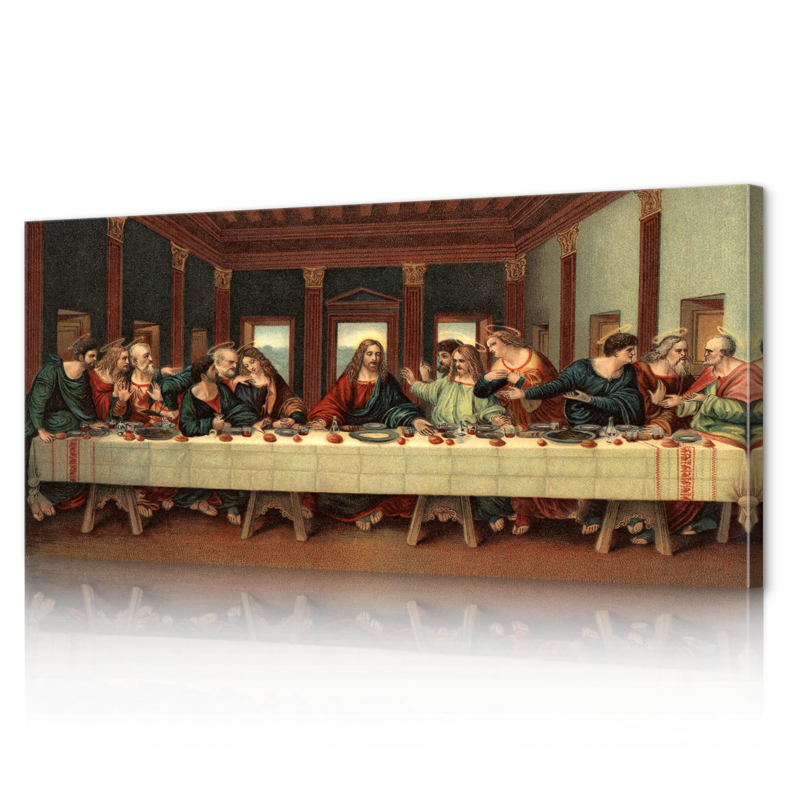 Reproduction Christian Wall Art Last Supper Picture for Dining Room