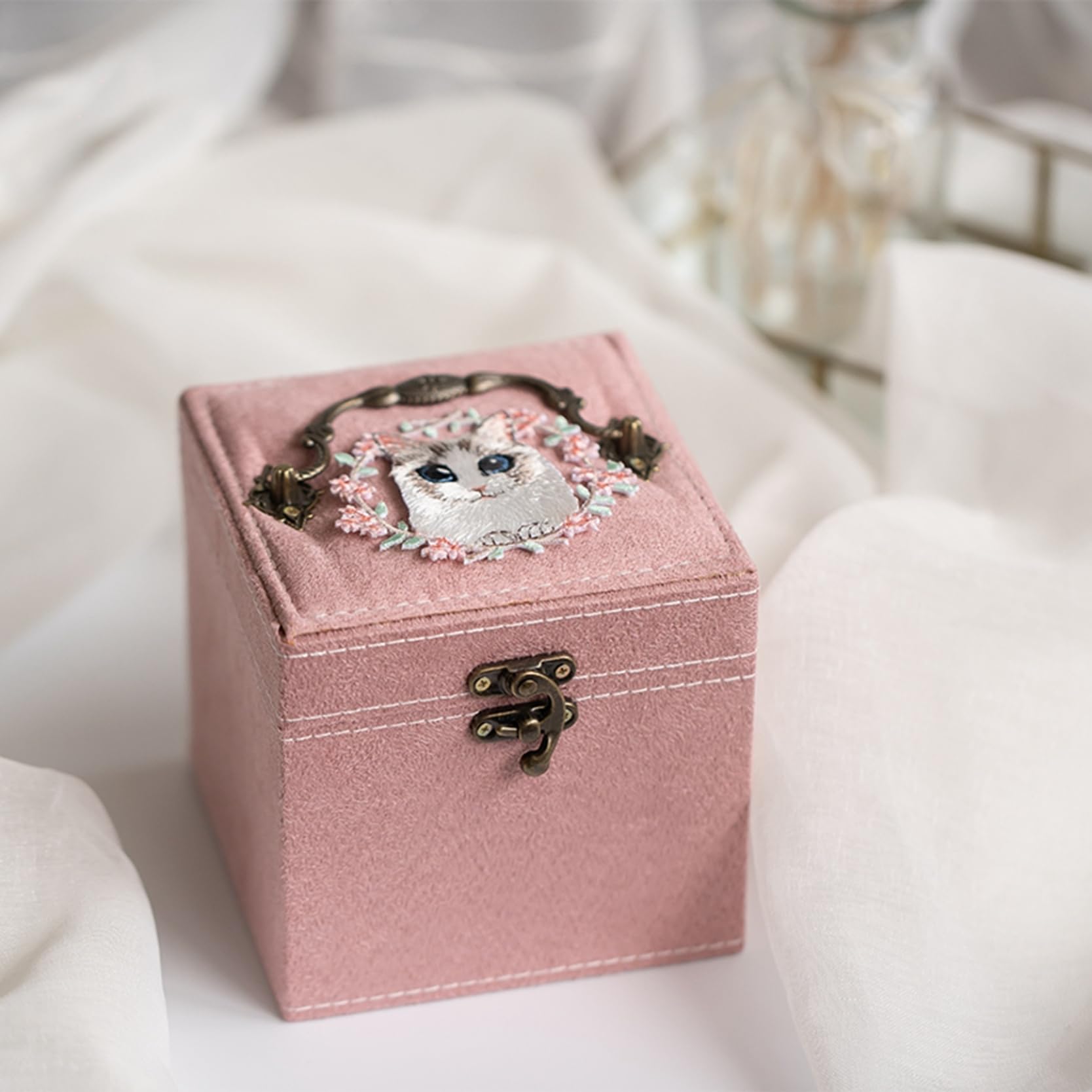 ヴィンテージ ジュエリーボックス ブラック 小物入れ 宝石箱