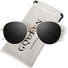 Retro Round Polarized Sunglasses Womens Men Spring Hinge Metal Frame Trendy Hippie Oval Sun Glasses Shades UV400