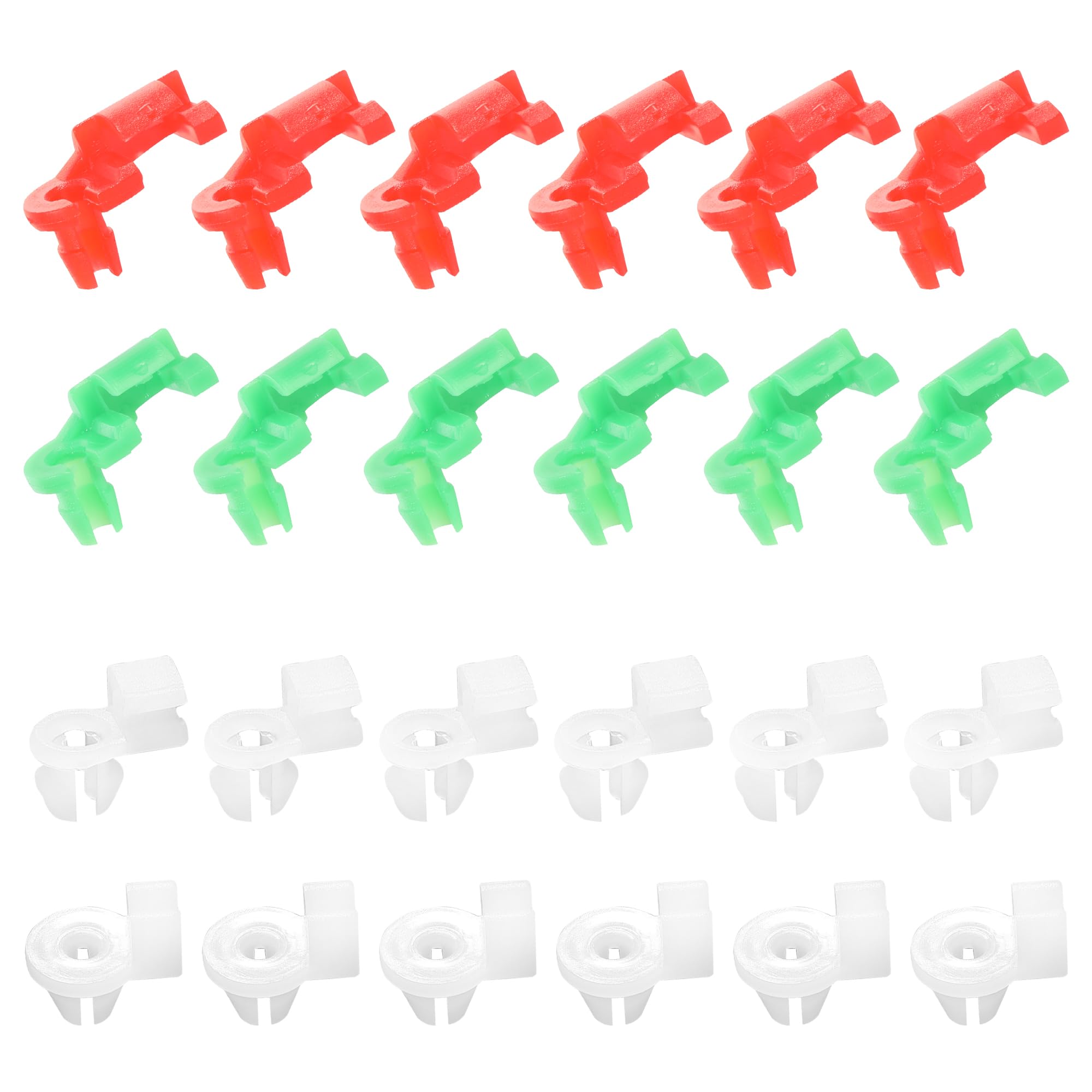 Flaconi 24PCS Clip di Fissaggio Della Serratura Della Portiera Dell'auto,Fissaggi Dell'asta Della Serratura Della Porta,Adatto per il Morsetto Della Leva Della Serratura Della Portiera Dell'auto