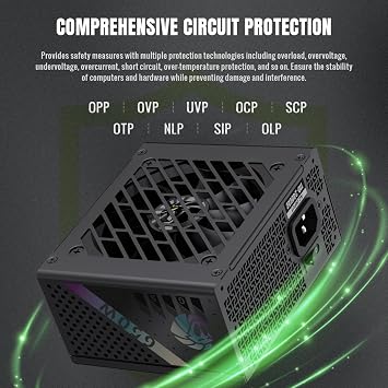 GAMEMAX 650W 80+ Gold Fully Modular SFX Power Supply, ATX 3.1 Version with LLC + DC-DC Circuit, 100240V Full Range, Ultra Silent 92mm FDB Fan, 105C Mainstream Japanese Capacitors (GS 650G)