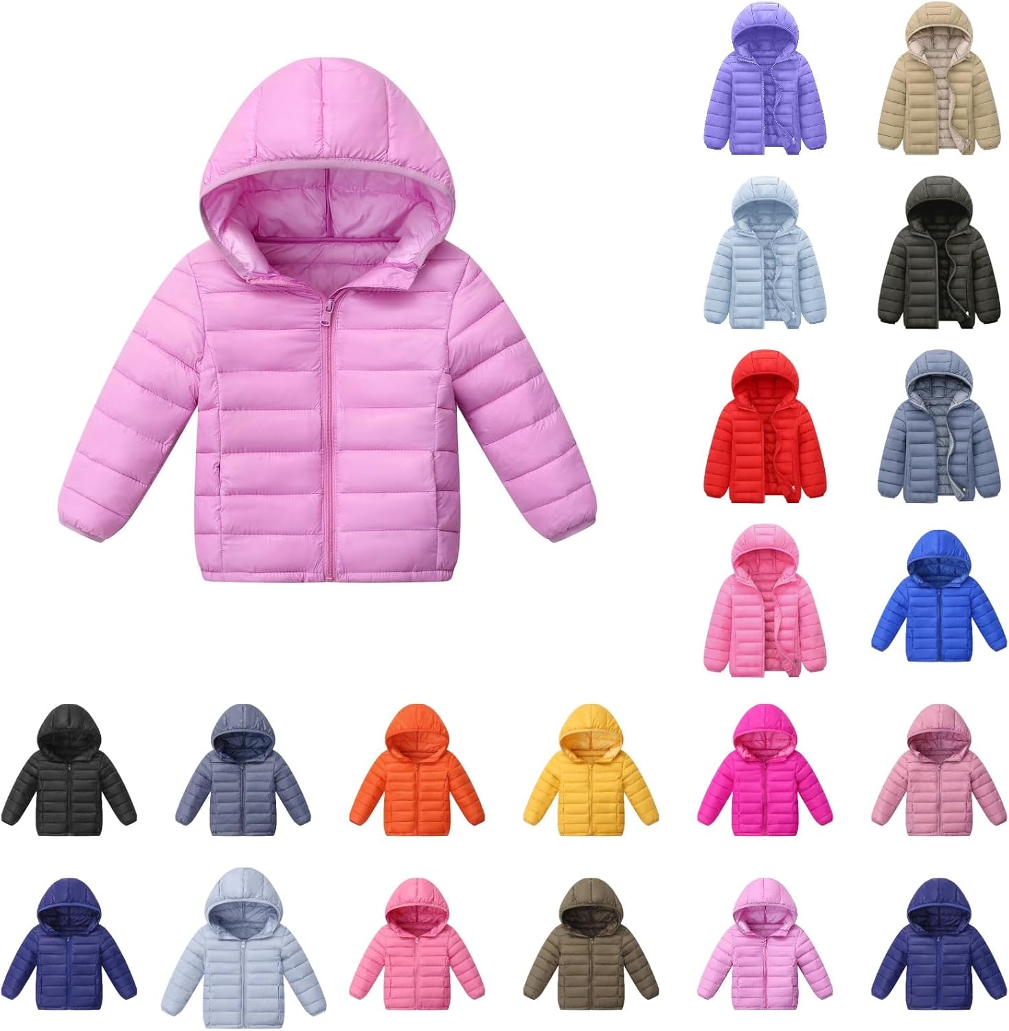 Kids Winter Coat Girls Puffer Jacket Baby Warm Winter Coats Boys Packable Outerwear for School and Outdoor Activities