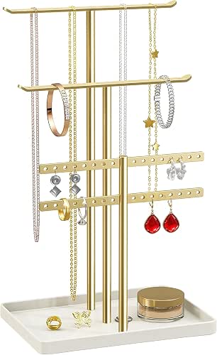 pickpiff Jewelry Stand Holder Organizer: 14.5" Sturdy Hanger for 80