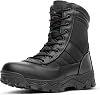 Botas tácticas militares NORTIV 8 para hombre, con cremallera lateral, para motocicleta y combate, 8 pulgadas 2.0 Trooper-pro 1