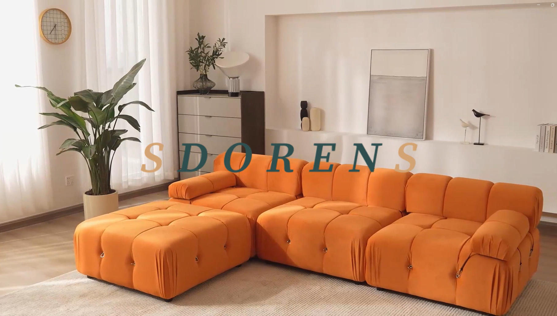 Amazon.com: Sdorens Modular Sectional L Shape Sofa Couch, Modern