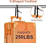 12 Dents Zip en forme de V de pouce à double face,250 LBS Câble de force de traction lourd de service fils avec auto-portage réglables plus durables en nylon bandes pour l'intérieur extérieur(50 Pack)