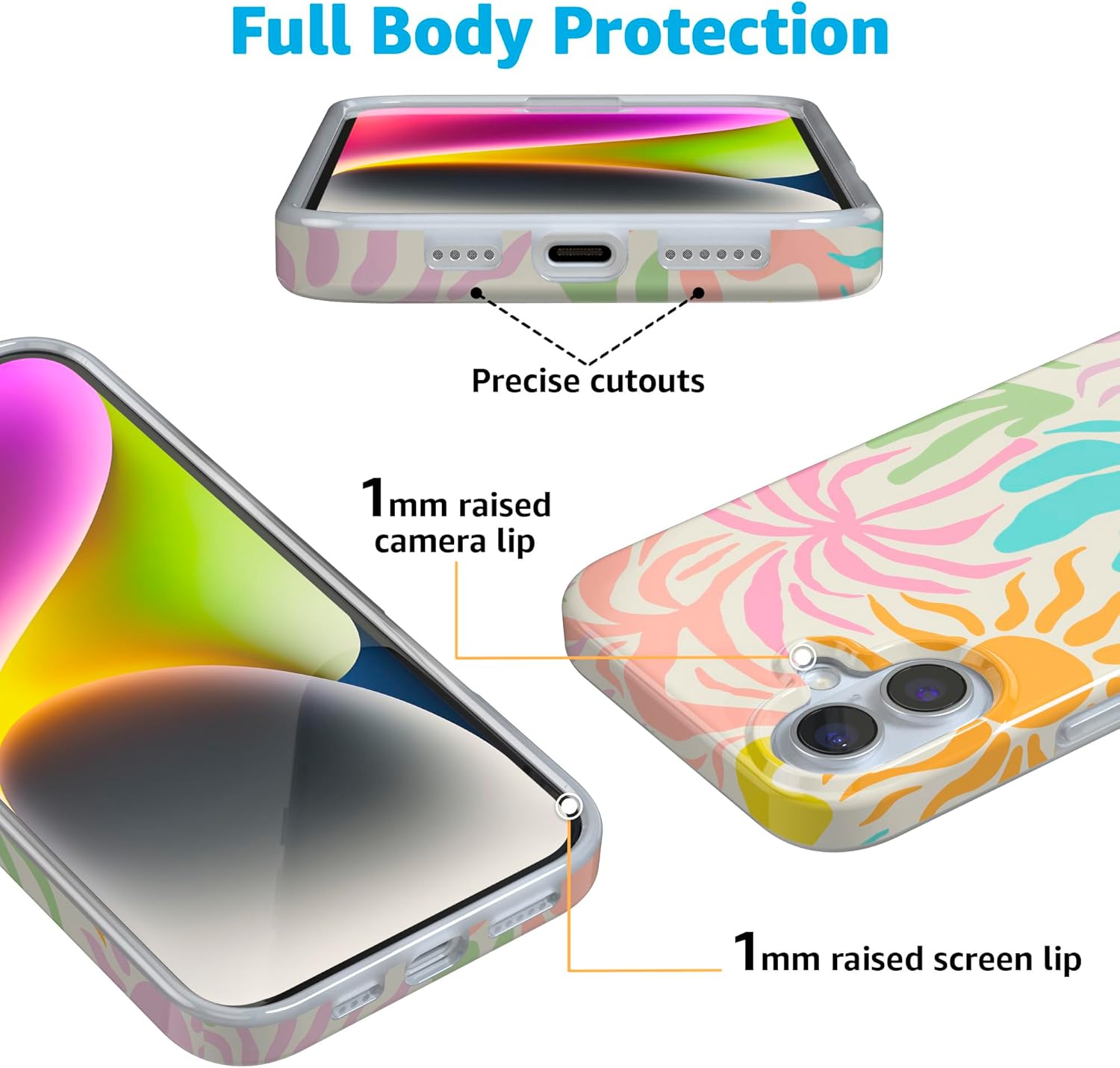 Casely iPhone 16 Case | Pura Vida | Oasis | Compatible with MagSafe | Classic Ultra Slim Design