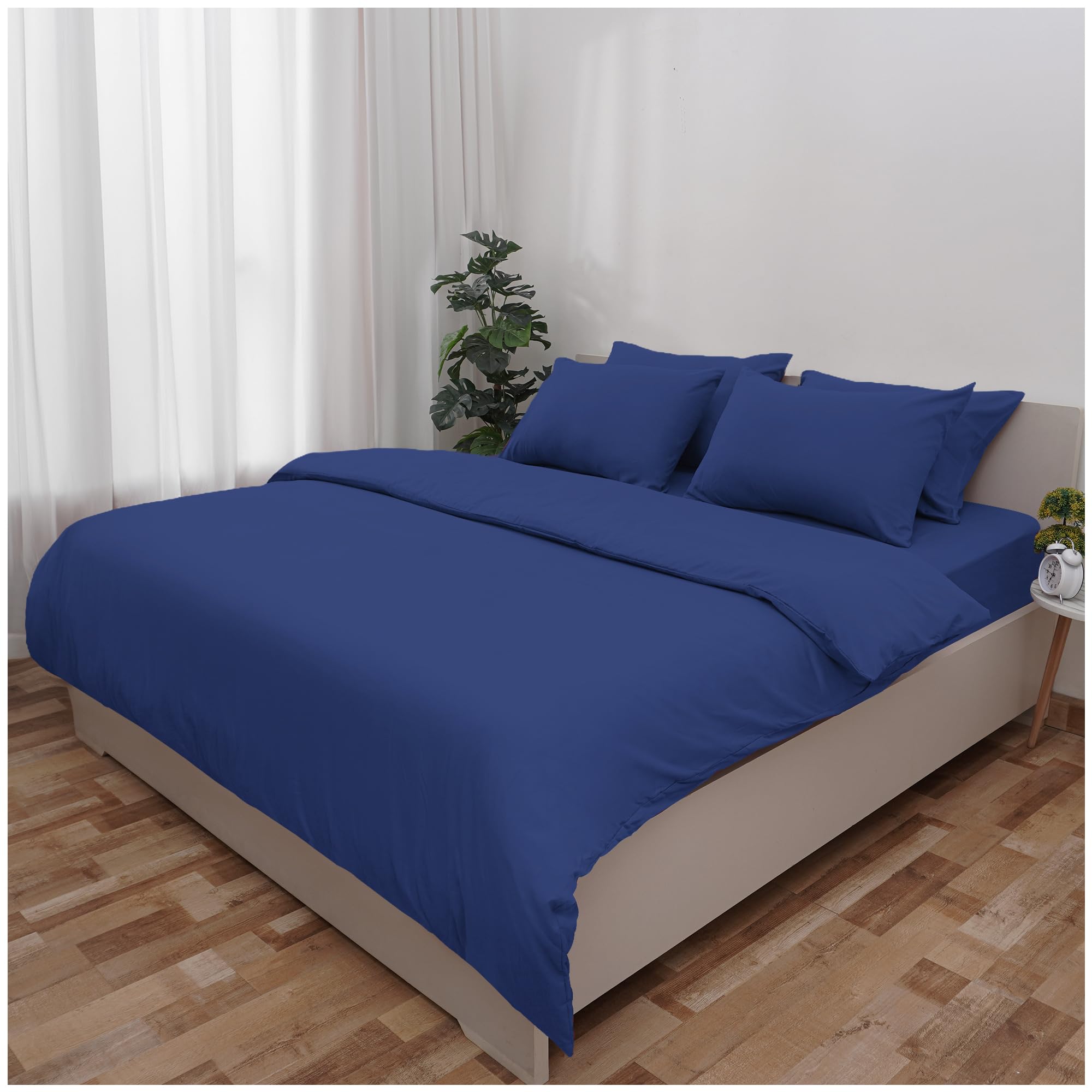 Novo Home Single Duvet Cover Set Royal Blue – Soft Microfibre Quilt Cover with 1 Pillowcase | Durable, Easy Care Single Bedding for Modern Bedroom Comfort — image 1