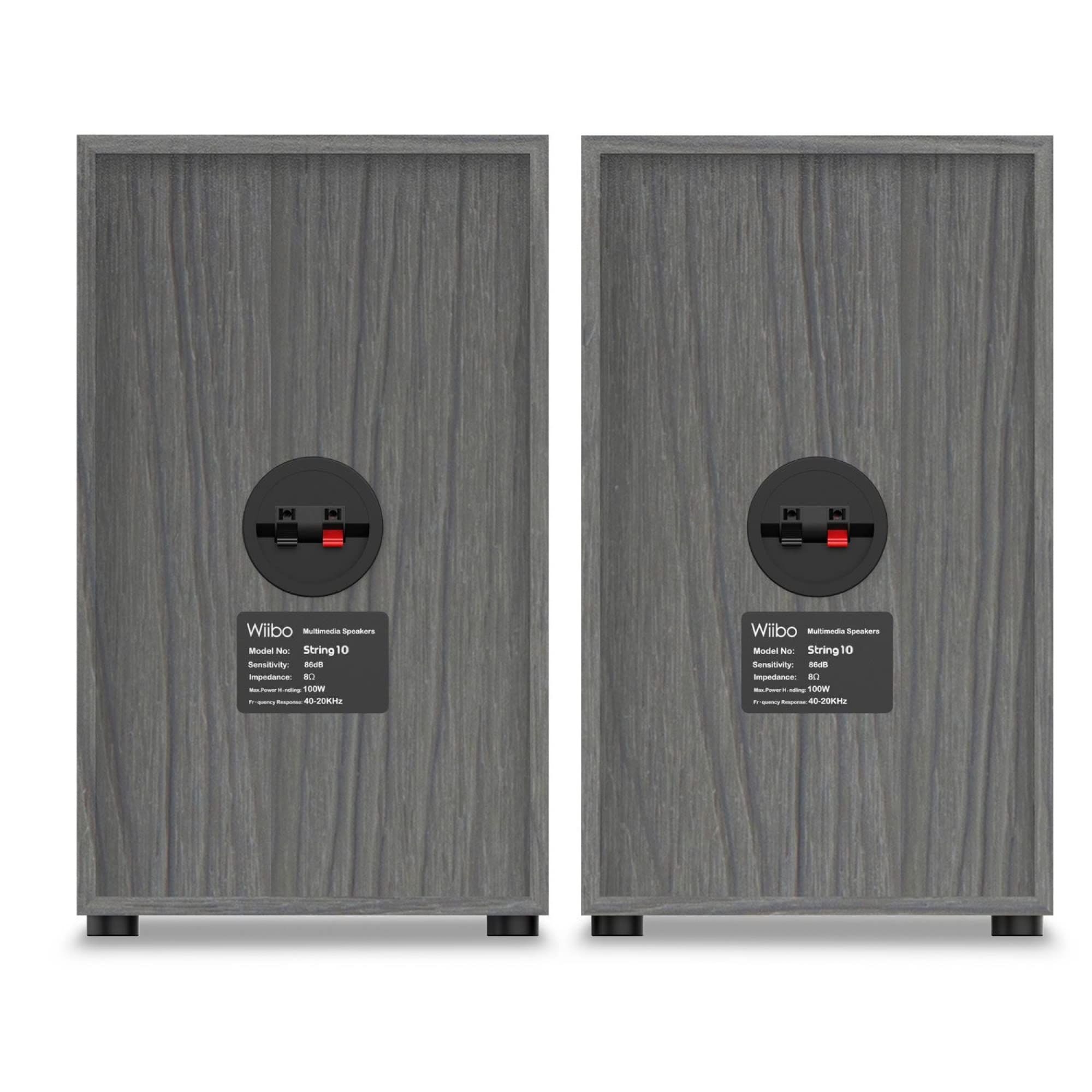 Wiibo String 10 - Altavoces HiFi de Estantería - Potencia de 100W - Altavoces de 2 Vías Bass Reflex - Tweeter de 2 Pulgadas y Woofer de 5 Pulgadas - Pareja de Altavoces con Sonido Envolvente