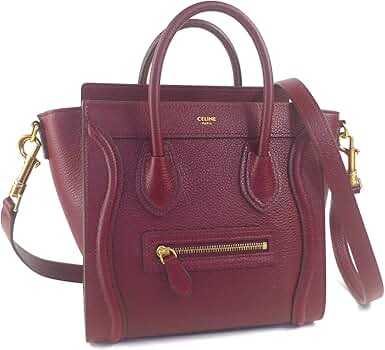 CELINE　ラゲージナノ　2wayハンドバッグ 希少】セリーヌ ラゲージ ナノショッパー パイソン ハンドバッグ
