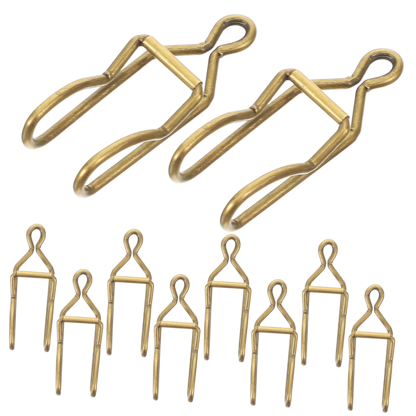 SHERCHPRY50pcs Pocket Watch Clasp Pocket Watch Chain Parts Pocket Watch Chain Clasps DIY Pocket Watch Chain Accessories Clips for Pocket Watch Chains DIY Craft Clasps DIY Craft Clips Iron