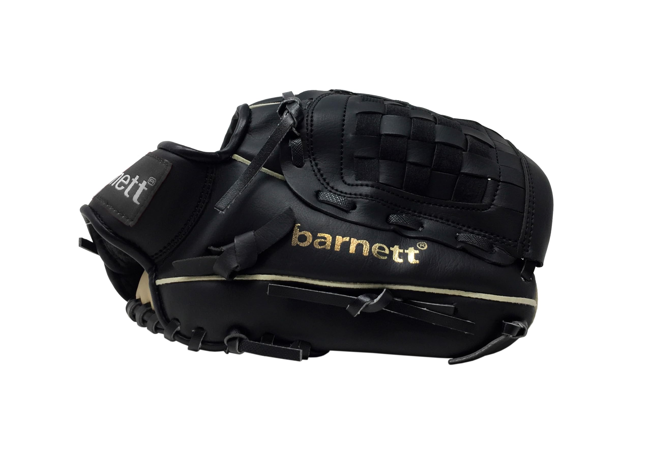 JL-102 - Guanto da baseball per principianti, in poliuretano, misura 25,2 cm, colore: nero