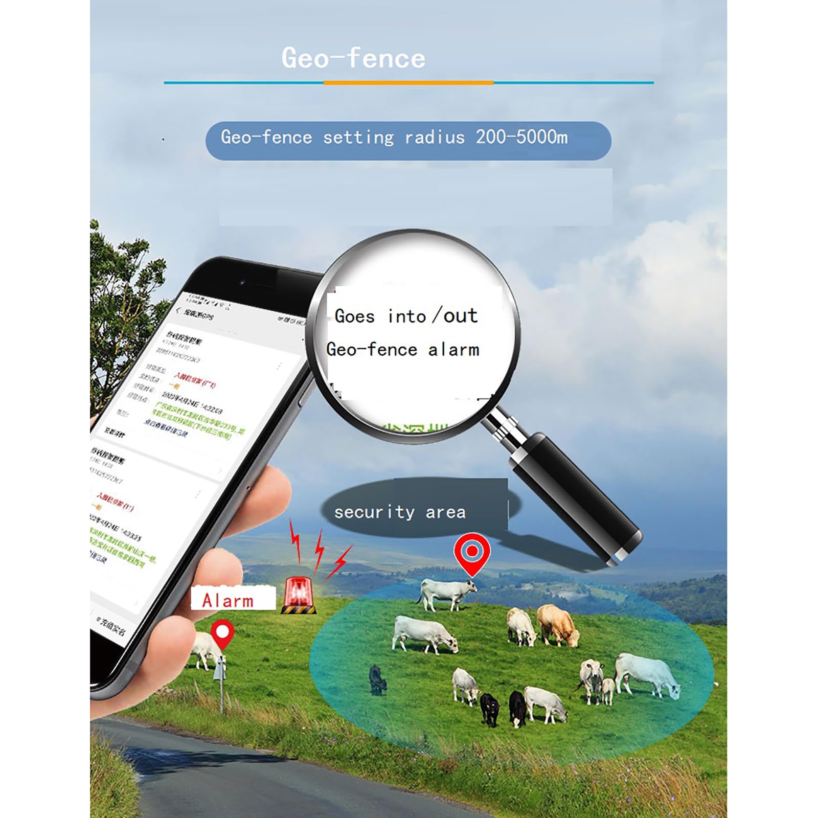 Localizador GPS de Animales, Rastreador Solar de Mascotas, Posicionamiento en Tiempo Real, Seguimiento Histórico de 90 días, para Ganado, Ovino, Caballo y Camello