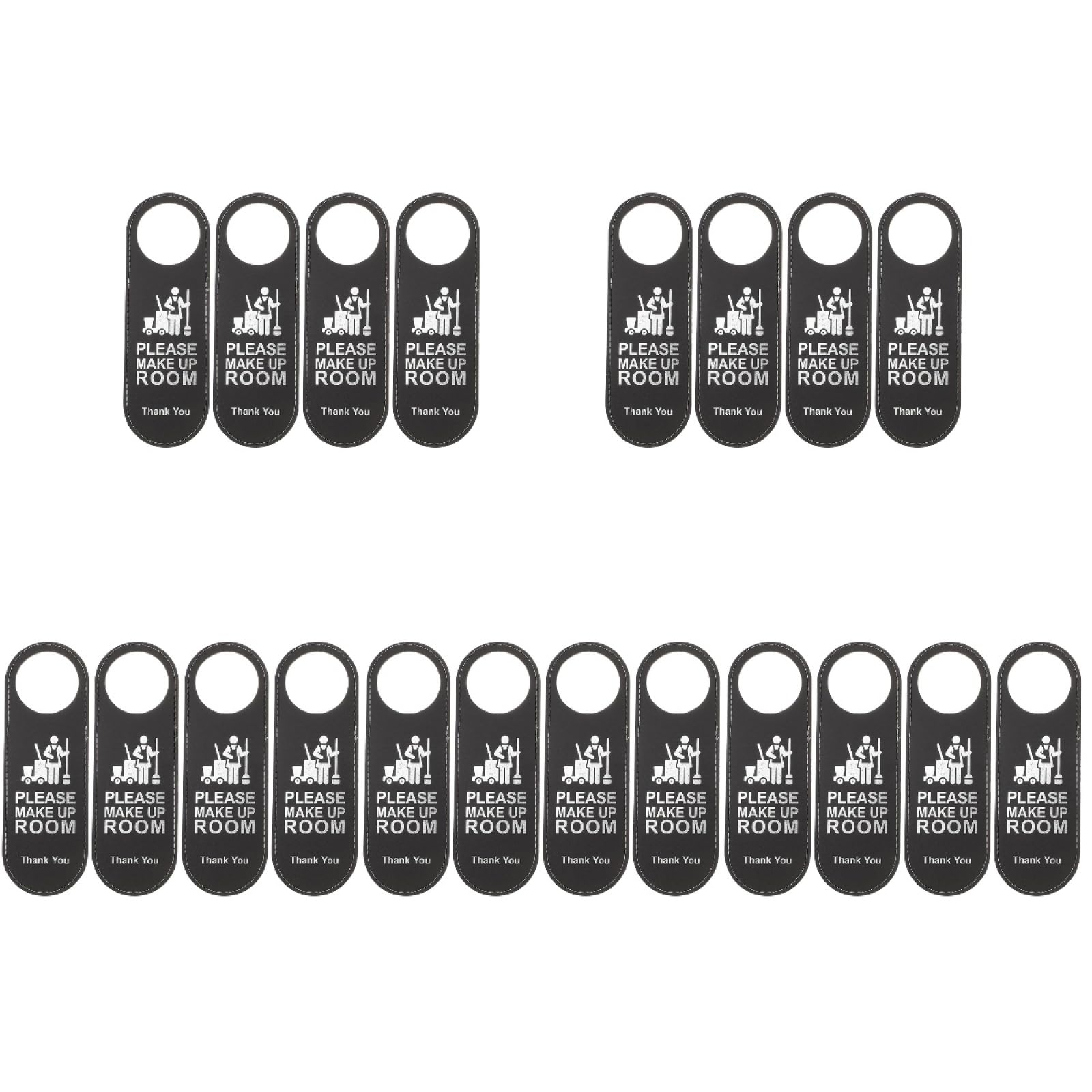 20 Piezas Letreros No Molestar De Doble Cara Para Puerta De Hotel Sala De Maquillaje Colgador De Puerta De Cuero 9.44X3.14X0.59In Para Uso En Hoteles CaféS Y Oficinas