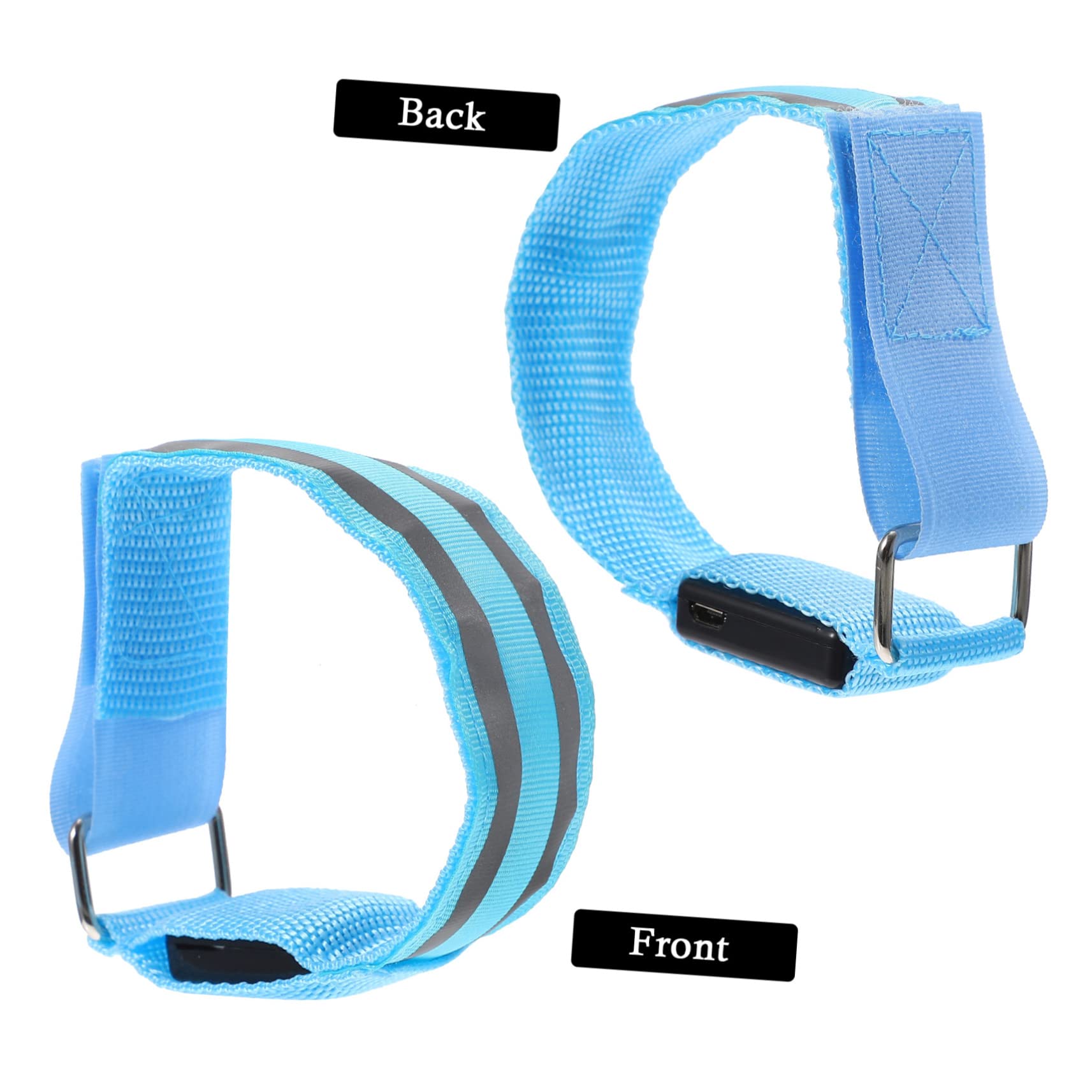 Sosoport LED-Lauflichter Armband mit leuchtendem LED- Nachtsicherheitsarmband led armbänder warnleuchte led uhrenarmbänder leuchtende Armbänder Armbänder blinkende Armbänder rot