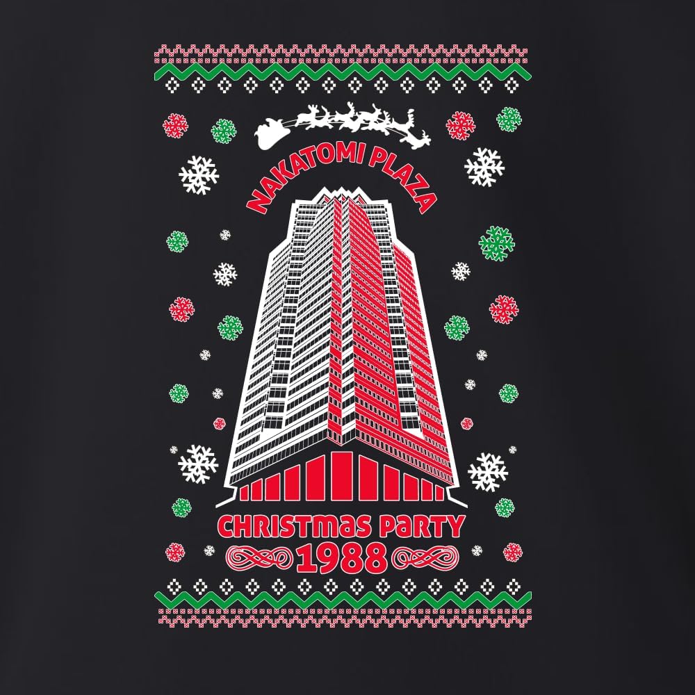 Wild Bobby Nakatomi Plaza Christmas Party 1988 Classic McClane Die Hard Ugly Christmas Sweater Crewneck Sweatshirt