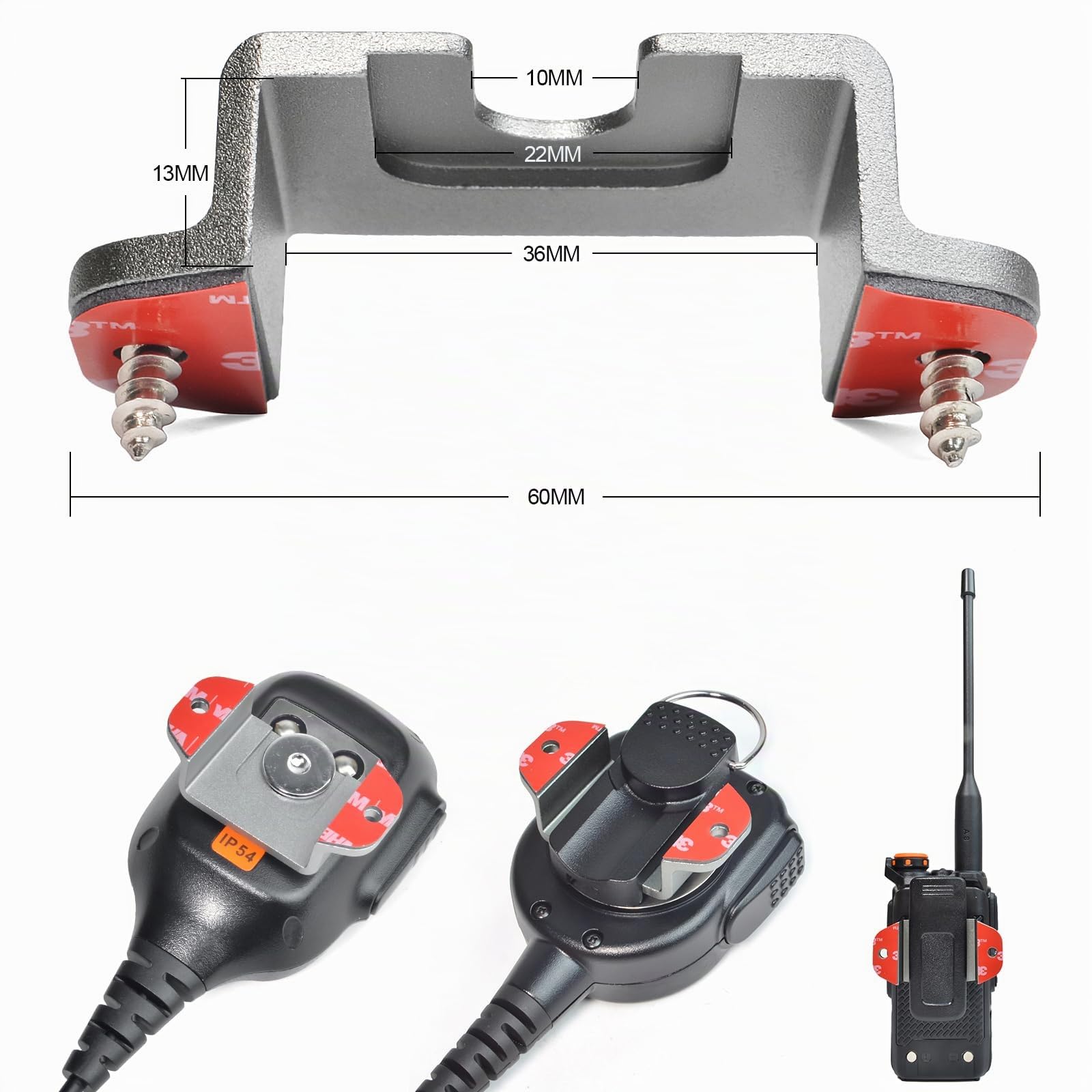 Quansheng UV5R Plus VHF UHF portatile Walkie Talkie FM NOAA | Radio a due vie per studio/esterno/auto (con supporto per radio)