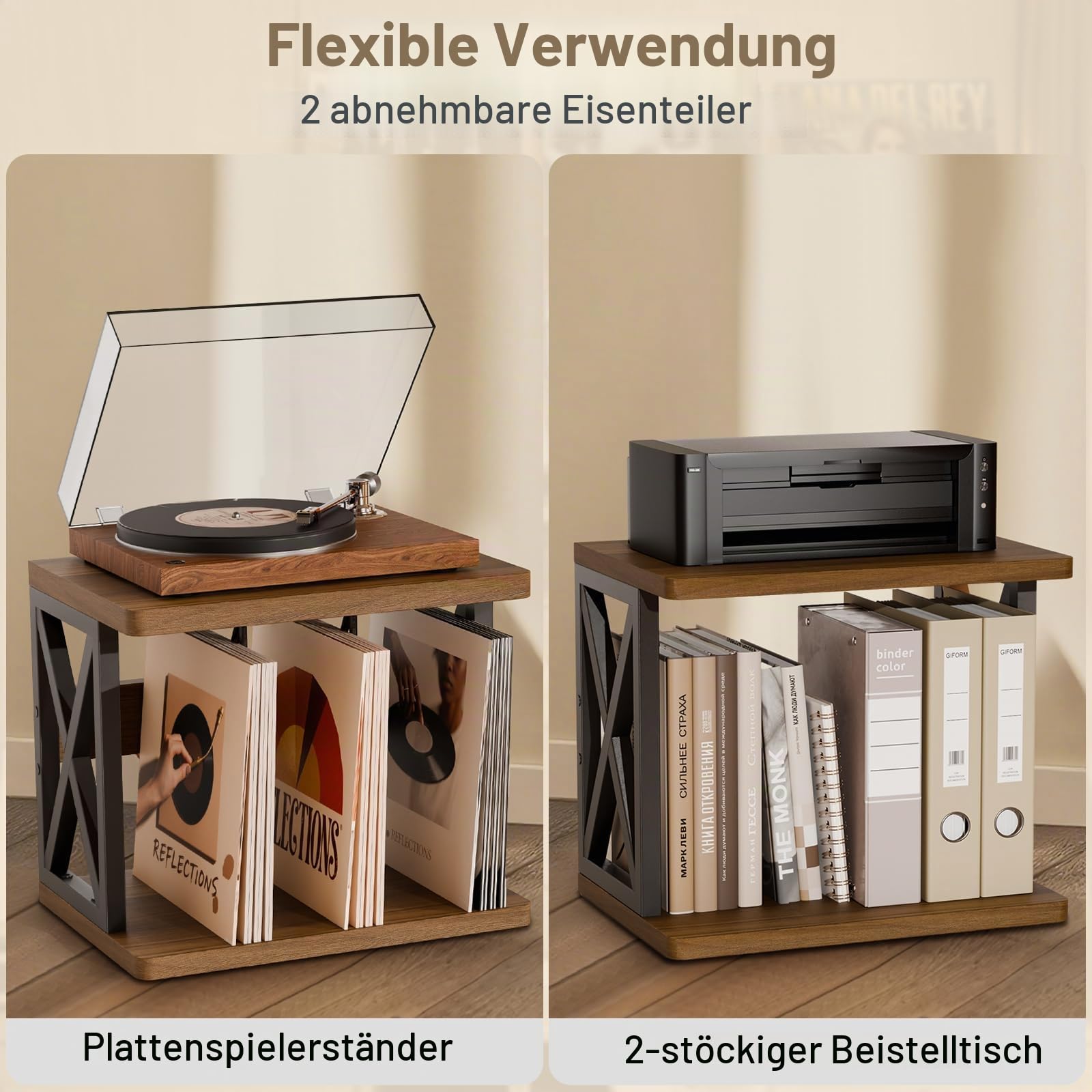 Schallplatten Aufbewahrung Schallplattenständer Plattenspieler-Ständer