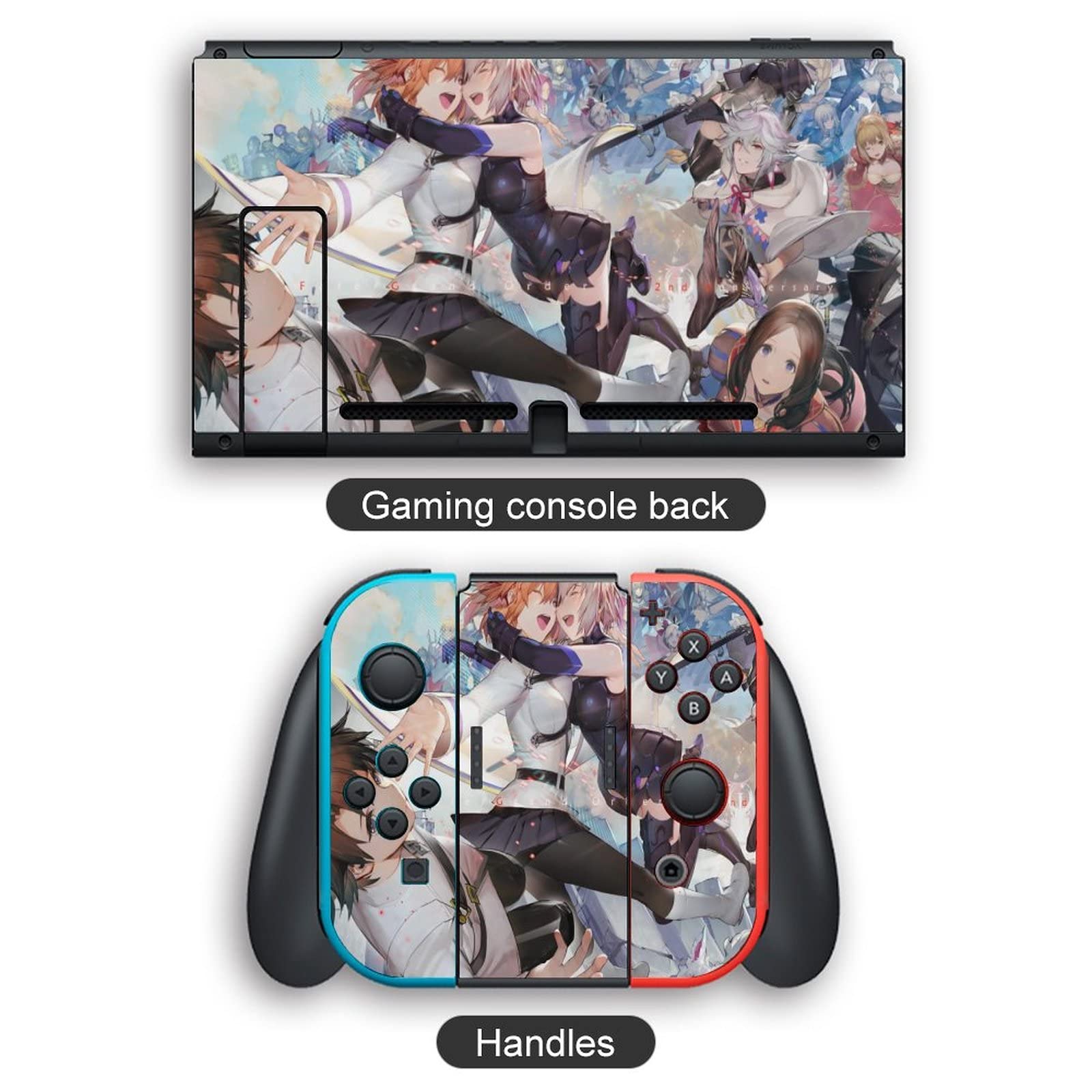 Nintendo Switch グレー 本体 キャラクターシール付き Switch Nintendo
