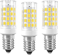 Vista 1 de Bombillas LED E14, paquete de 3 bombillas E14 con base de tornillo europea para lámpara de vela de ventana eléctrica, bombilla de nevera E14