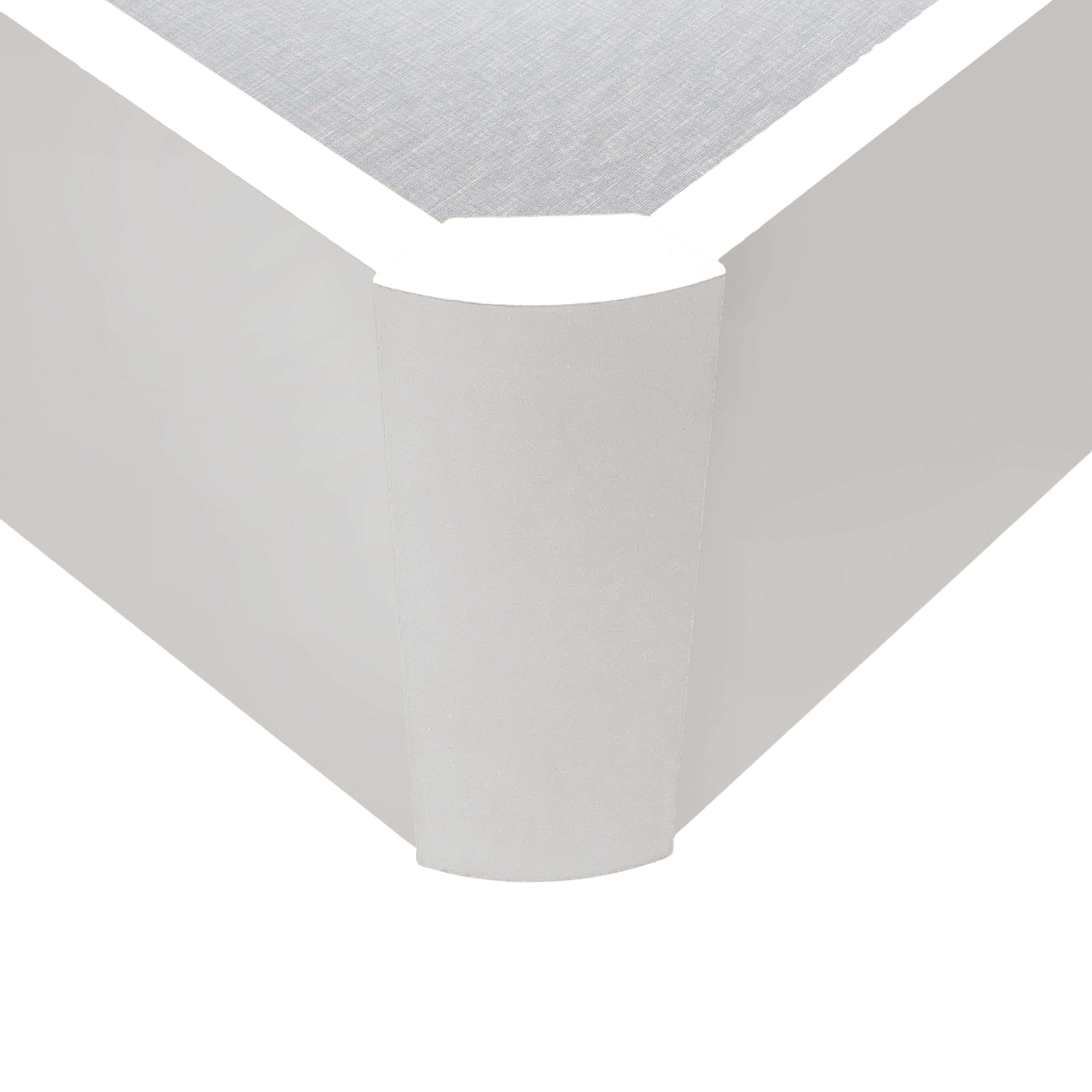 Miroytengo Canapé Apertura Lateral REO | 105x190 | Esquinas Redondeadas | Gran Capacidad | Tapa 3D Transpirable | Blanco