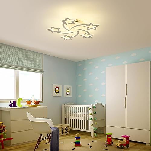 Miniatura 9 de Qcyuui Lámpara de techo moderna, lámparas de techo regulables de 25.6 pulgadas, lámparas de techo de montaje empotrado, lámpara de techo de acrílico